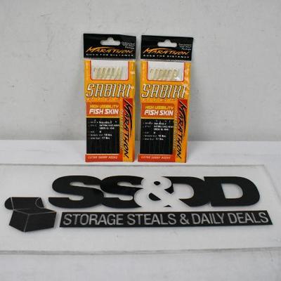 2 Packs of Sabiki Rigs Extra Sharp Hooks, High Visibility Fish Skin - New