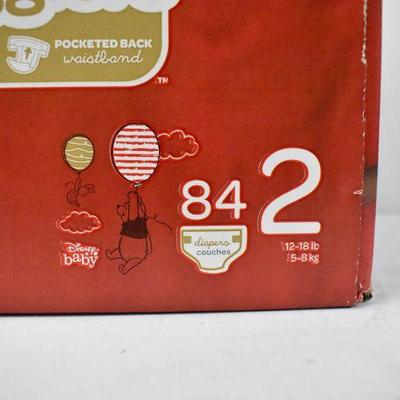 Huggies Size 2 Diapers, 84 Count - New