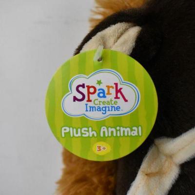 30" Brown Horse Plush Stick Animal by Spark Create Imagine - New