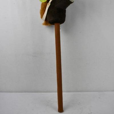 30" Brown Horse Plush Stick Animal by Spark Create Imagine - New