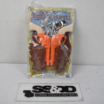 Wild Western Double Holster & Gun Set - New
