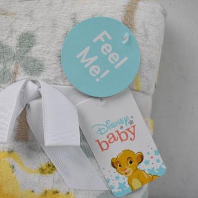 Disney Lion King Simba: Sage, Marigold, Tan Super Soft Baby Blanket - New