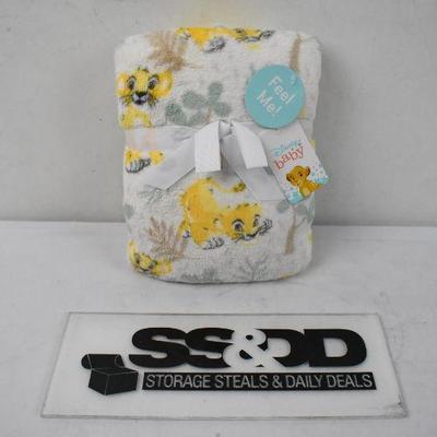 Disney Lion King Simba: Sage, Marigold, Tan Super Soft Baby Blanket - New