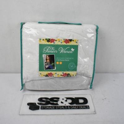 The Pioneer Woman Ruched Chevron Full/Queen Duvet - New