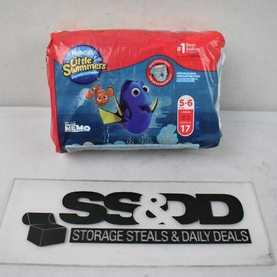 Huggies Little Swimmers Sizes 5-6, 17 Swim Pants Included - New