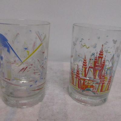 Lot 1 - Collectible McDonald Glasses - Disney