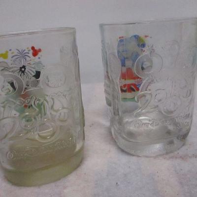 Lot 1 - Collectible McDonald Glasses - Disney