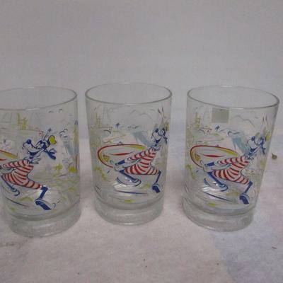 Lot 1 - Collectible McDonald Glasses - Disney