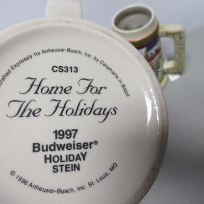 Lot 3 - Budweiser Beer Steins 