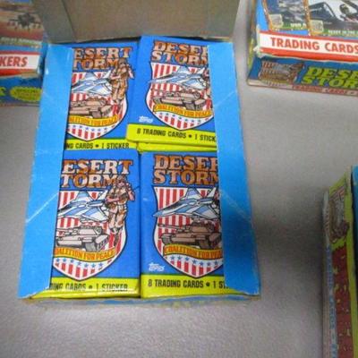 Lot 6 - Topps 1991 Desert Storm Trading Cards Stickers