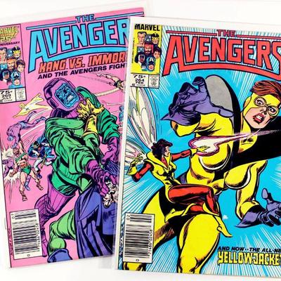 AVENGERS #264 #269 Copper Age Comic Book Set 1986 Marvel Comics VF