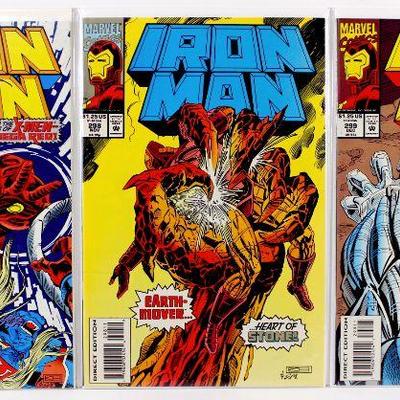 IRON MAN #297 #298 #299 Comic Books Set HIGH GRADE 1993 Marvel Comics NM