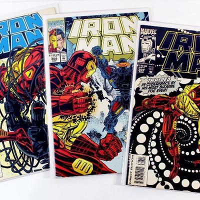 IRON MAN #307 #308 #309 Comic Books Set in HIGH GRADE 1994 Marvel Comics NM
