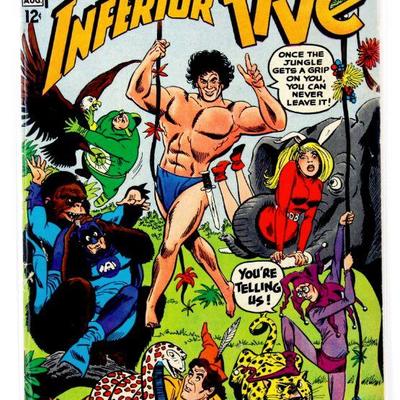 INFERIOR FIVE #3 Rare Silver Age Comic Book 1967 DC Comics VG+