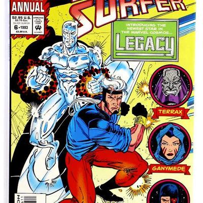 SILVER SURFER ANNUAL # 6 - 1st Appearnce of Genis Vell LEGACY then Captain Marvel 1993 Marvel NM
