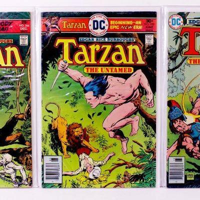 TARZAN #231 243 244 250 255 Bronze Age Comic Books Lot 1974-76 DC Comics