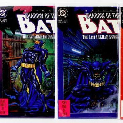 BATMAN Shadow Of The BAT #1 #2 #3 #4 The Last Arkham Comic Books Set 1992 DC Comics