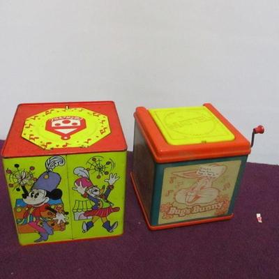 Lot 16 - Mickey Mouse & Bugs Bunny Jack In The Box