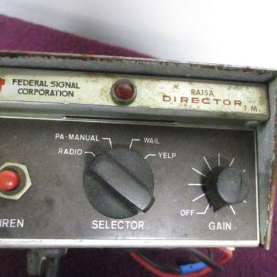 Lot 22 - ROYCE 23 Channel CB Radio Transceiver &  Federal signal Director PA-15A