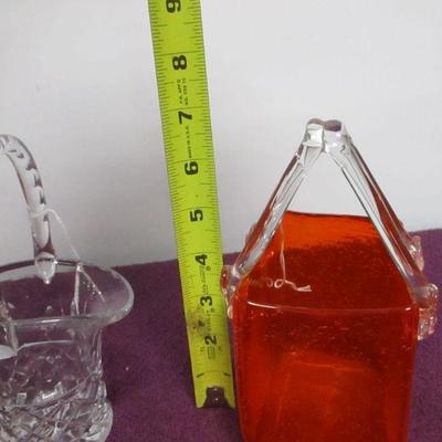 Lot 29 - Lot Of Cut & Formed Glass - Log Cabin Pattern