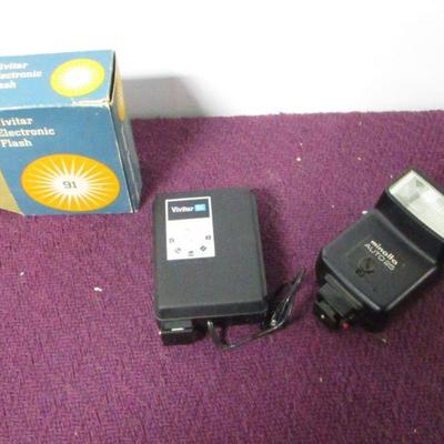 Lot 62 - Vivitar 91 & Minolta Auto 25 Electric Flash