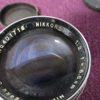 Lot 63 - Nippon Kogaku Japan Nikkor P.C 1:2 8.5cm