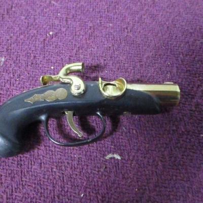 Lot 65 - Flintlock Dueling Pistol Table Cigar Cigarette Lighter