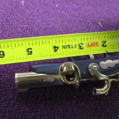 Lot 65 - Flintlock Dueling Pistol Table Cigar Cigarette Lighter