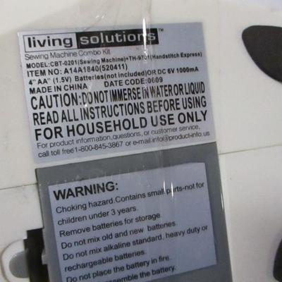 Lot 88 - Living Solutions Sewing Machine & Handmade Items