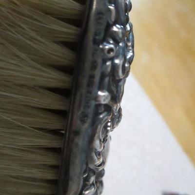 Lot 100 - Sterling Brush & Bottle