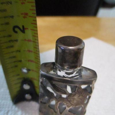 Lot 100 - Sterling Brush & Bottle