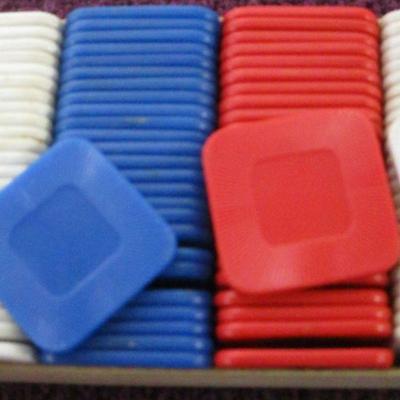Lot 108 - Square Poker Chips - Bakelite?