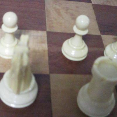 Lot 109 - Bakelite? Chess Set