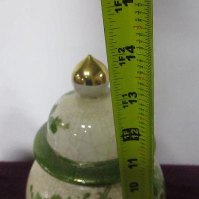Lot 117 - Ginger Jar Vase With Lid Porcelain 