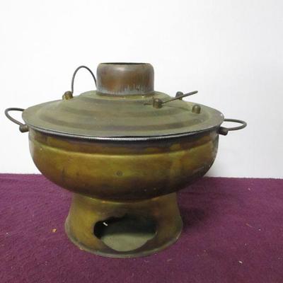 Lot 118 - Copper Warming Heating Stove