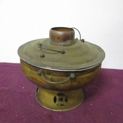 Lot 118 - Copper Warming Heating Stove