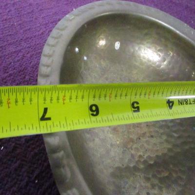Lot 119 - Copper Serving Bowl & Wall Decor