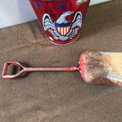 Lot #10 Sand bucket and shovel