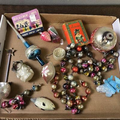 Lot #17 Lot of Antique Christmas bulb 