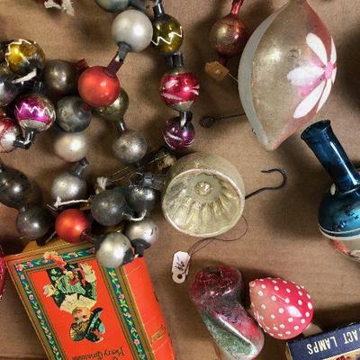Lot #17 Lot of Antique Christmas bulb 