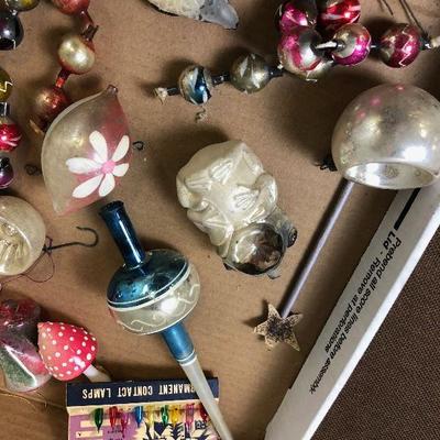 Lot #17 Lot of Antique Christmas bulb 