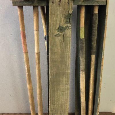 Lot #18 Croquet set - antique 