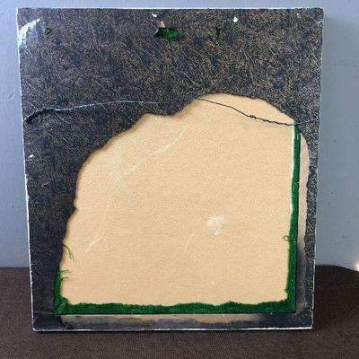 Lot #19 Art Work Crewel nature; squirrel, butterfly 
