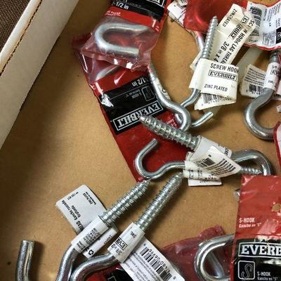 Lot #23 S Hooks and Screw Hooks 