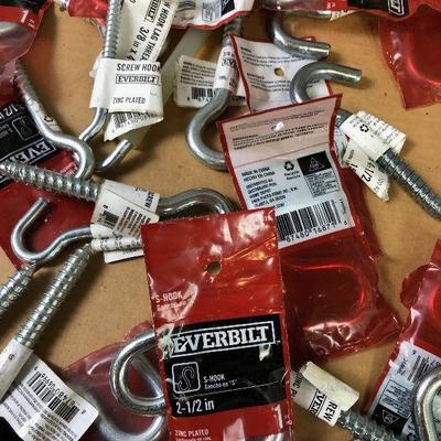 Lot #23 S Hooks and Screw Hooks 