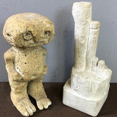 Lot #30 Amateur Sculpture Alien and Revolver