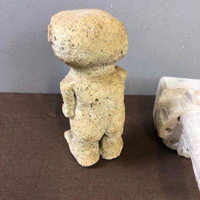 Lot #30 Amateur Sculpture Alien and Revolver