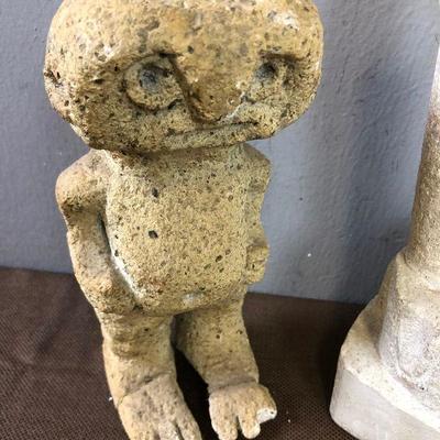 Lot #30 Amateur Sculpture Alien and Revolver