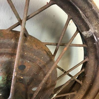 Lot #34 Antique Farm wheel 