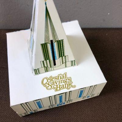 Lot #37 Celestial Savings Bank - Paper replica of Ogden LDS Temple